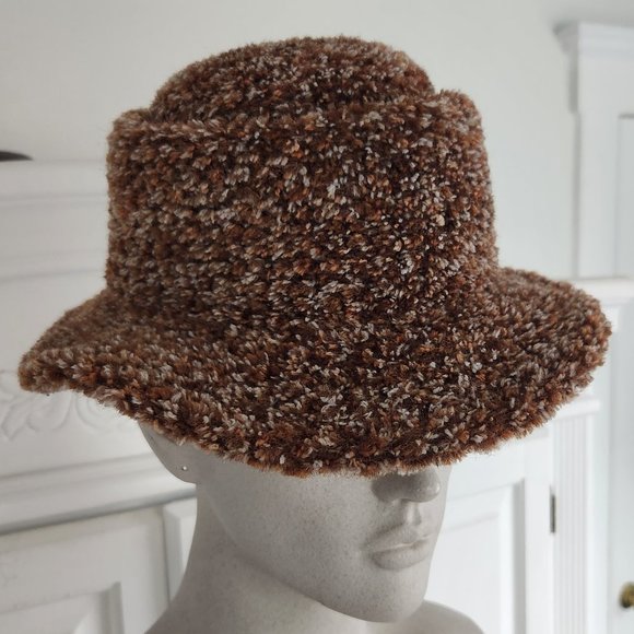 Vintage Jeffrey Lawrence for Lawrence Bentley Wool Knit Packable Fedora, Size M - Picture 1 of 8